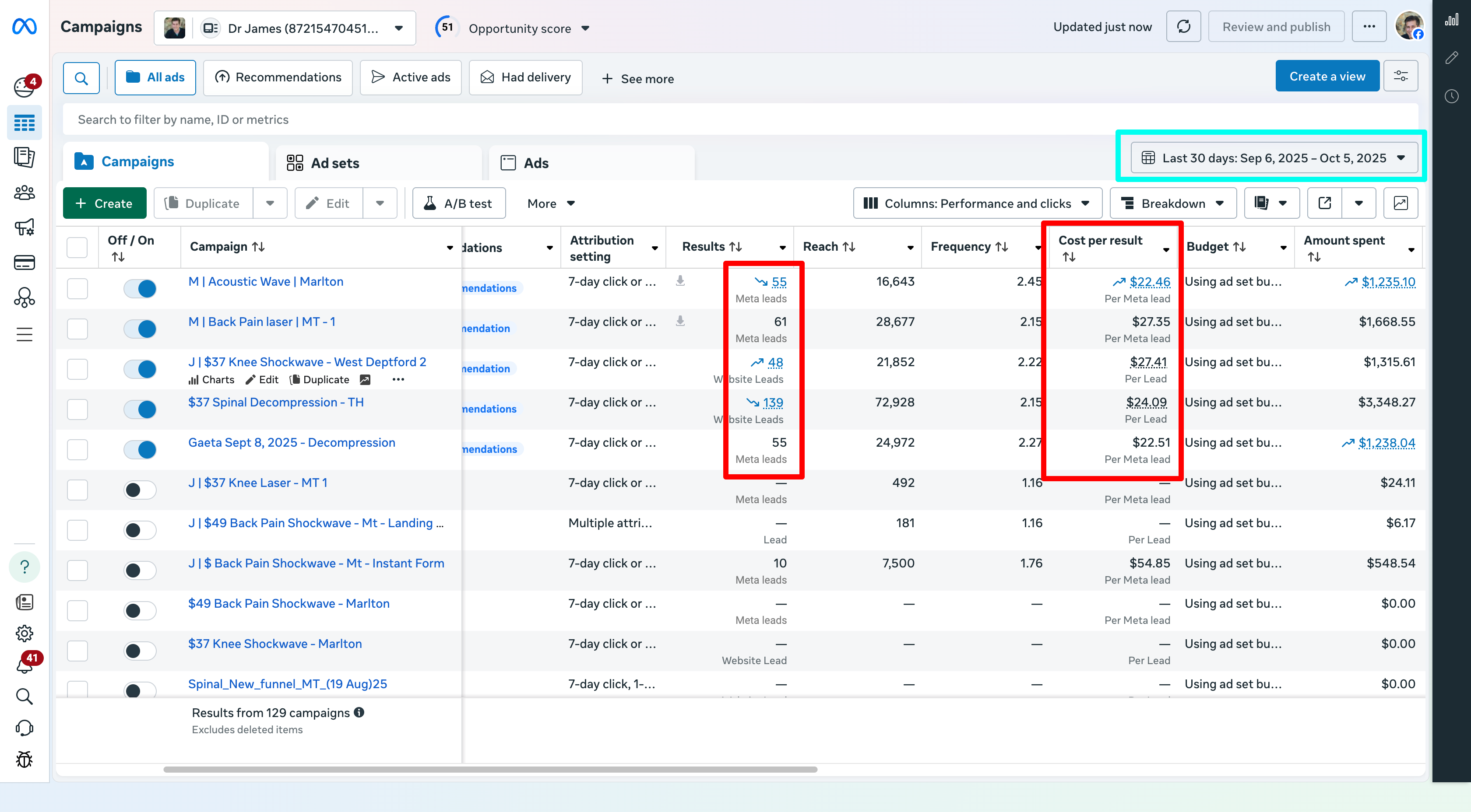 Meta Ads - Oct 2025 Campaigns